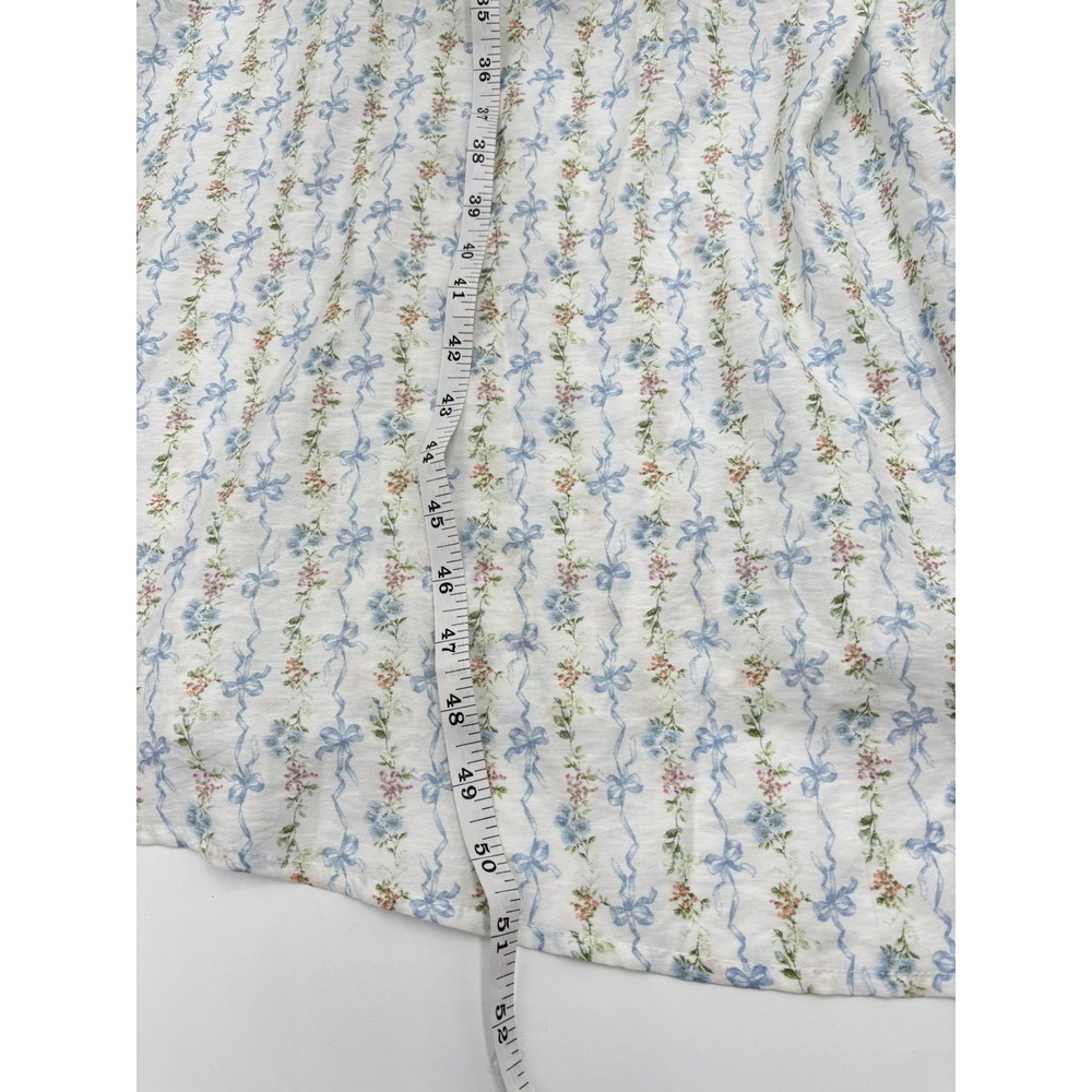 Blu Pepper Floral Ribbon Maxi Dress S Cottagecore Coquette Prairie Boho 51" - Picture 8 of 9